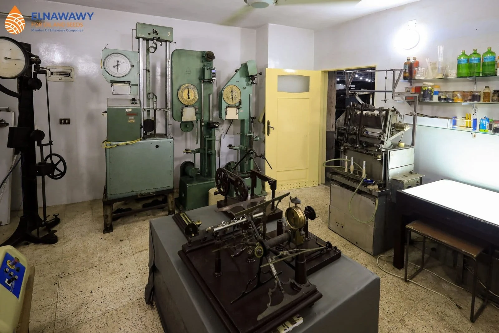 El Nawawy quality control laboratory supporting ISO certificate verification for yarn and flax manufacturing