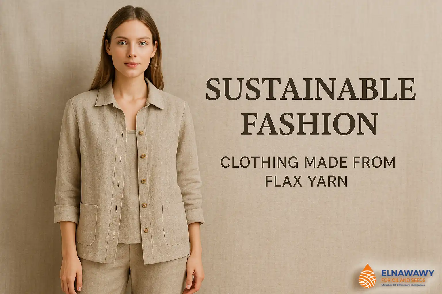 Flax yarn in modern textile and sustainable fashion