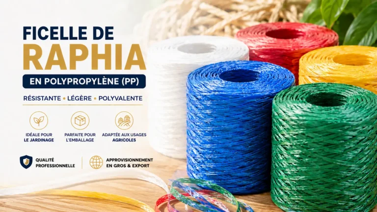 Ficelle de raphia en polypropylène PP pour jardinage emballage et agriculture